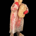 ELLEN SAVAGE (ELLEN SAVAGE XIDHOY) (1919-2004) DEG XINAG ATHABASCAN, Athabaskan Doll with Beaded Coat and Willow Root Basket, 12 Sept...