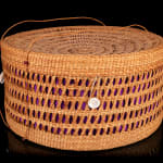 ISABEL RORICK (1955-) & MERLE ANDERSEN, HAIDA, OLD MASSET, HAIDA GWAII, Rain Hat with Hat Box, 1998 / 1999