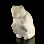 Attr: KENOJUAK ASHEVAK, C.C., R.C.A. (1927-2013) KINNGAIT (CAPE DORSET), Seated Dog, early 1970s