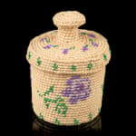 UNIDENTIFIED ALASKAN TSIMSHIAN ARTIST, Open Basket with Cherry Design, 1920s - 1930s