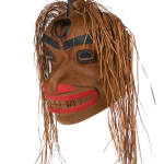 VICTOR MICHAEL WEST, TLINGIT, CREE, AND CELTIC, VANCOUVER / UCLUELET, BC, "Raven-Human" Paddle, Jan 2012