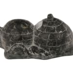 JOSEPHIE ACULIAK (1910-1968) INUKJUAK (PORT HARRISON), Curled Hare, Scenting Danger, 1960