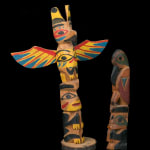 VICTOR MICHAEL WEST, TLINGIT, CREE, AND CELTIC, VANCOUVER / UCLUELET, BC, "Raven-Human" Paddle, Jan 2012