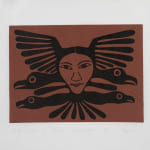 RANDY STIGLITZ (1956-) COAST SALISH / CREE, VANCOUVER, B.C., Dzunuḵ̓wa (Wild Woman)