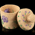 UNIDENTIFIED ALASKAN TSIMSHIAN ARTIST, Open Basket with Cherry Design, 1920s - 1930s
