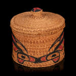 UNIDENTIFIED ALASKAN TSIMSHIAN ARTIST, Open Basket with Cherry Design, 1920s - 1930s