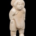 JOSEPHIE ACULIAK (1910-1968) INUKJUAK (PORT HARRISON), Curled Hare, Scenting Danger, 1960