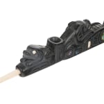 CAPTAIN ANDREW BROWN (1879-1962), HAIDA,MASSET, HAIDA GWAII, Model Totem Pole, c. 1950s / 1960s