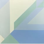 ROBERT HOULE, R.C.A. (1947-) NAHKAWININIWAK (SAULTEAUX / PLAINS OJIBWAY), Untitled (Abstract Composition in Blues), 1972