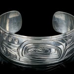 VICTOR MICHAEL WEST, TLINGIT, CREE, AND CELTIC, VANCOUVER / UCLUELET, BC, "Raven-Human" Paddle, Jan 2012