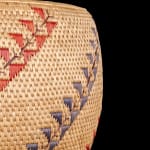 ELLEN SAVAGE (ELLEN SAVAGE XIDHOY) (1919-2004) DEG XINAG ATHABASCAN, Athabaskan Doll with Beaded Coat and Willow Root Basket, 12 Sept...