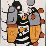 SUSAN POINT, C.C., R.C.A., O.B.C (1952-) MUSQUEAM, COAST SALISH, From the Sea (Four Orcas), 1997