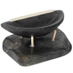 JOSEPHIE ACULIAK (1910-1968) INUKJUAK (PORT HARRISON), Curled Hare, Scenting Danger, 1960