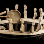 LUKE IKSIKTAARYUK (1909-1977) QAMANI’TUAQ (BAKER LAKE), Drum Dance Scene, c. 1972