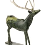 OSUITOK IPEELEE, R.C.A. (1923-2005) KINNGAIT (CAPE DORSET), Standing Caribou, mid-late 1980s