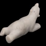 JOSEPHIE ACULIAK (1910-1968) INUKJUAK (PORT HARRISON), Curled Hare, Scenting Danger, 1960