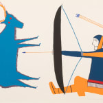 KENOJUAK ASHEVAK, C.C., R.C.A. (1927-2013) KINNGAIT (CAPE DORSET), Tuulliq Taanisiqtuq (Dancing Loon), 2006 #11