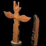 VICTOR MICHAEL WEST, TLINGIT, CREE, AND CELTIC, VANCOUVER / UCLUELET, BC, "Raven-Human" Paddle, Jan 2012