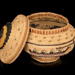 UNIDENTIFIED ALASKAN TSIMSHIAN ARTIST, Open Basket with Cherry Design, 1920s - 1930s