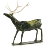 OSUITOK IPEELEE, R.C.A. (1923-2005) KINNGAIT (CAPE DORSET), Standing Caribou, mid-late 1980s