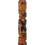 VICTOR MICHAEL WEST, TLINGIT, CREE, AND CELTIC, VANCOUVER / UCLUELET, BC, "Raven-Human" Paddle, Jan 2012