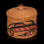 UNIDENTIFIED ALASKAN TSIMSHIAN ARTIST, Open Basket with Cherry Design, 1920s - 1930s