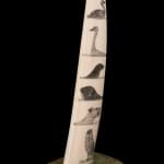 JOSEPHIE ACULIAK (1910-1968) INUKJUAK (PORT HARRISON), Curled Hare, Scenting Danger, 1960