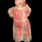 ELLEN SAVAGE (ELLEN SAVAGE XIDHOY) (1919-2004) DEG XINAG ATHABASCAN, Athabaskan Doll with Beaded Coat and Willow Root Basket, 12 Sept...