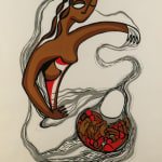 SUSAN POINT, C.C., R.C.A., O.B.C (1952-) MUSQUEAM, COAST SALISH, From the Sea (Four Orcas), 1997