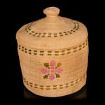 UNIDENTIFIED ALASKAN TSIMSHIAN ARTIST, Open Basket with Cherry Design, 1920s - 1930s