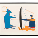KENOJUAK ASHEVAK, C.C., R.C.A. (1927-2013) KINNGAIT (CAPE DORSET), Tuulliq Taanisiqtuq (Dancing Loon), 2006 #11