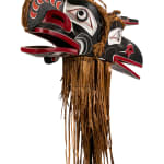 TONY GULBRANDSEN (1962-) TSIMSHIAN, Kwakwa̱ka̱ʼwakw Style G̲a̱luḵwiwe (Crooked Beak of Heaven) and Huxwhukw (Hok Hok) Double Mask, 1990s