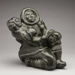 OSUITOK IPEELEE, R.C.A. (1922 or 1923-2005) KINNGAIT (CAPE DORSET, Mother with Owl and Seal Children