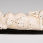 ELLEN SAVAGE (ELLEN SAVAGE XIDHOY) (1919-2004) DEG XINAG ATHABASCAN, Athabaskan Doll with Beaded Coat and Willow Root Basket, 12 Sept...