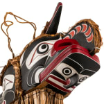 TONY GULBRANDSEN (1962-) TSIMSHIAN, Kwakwa̱ka̱ʼwakw Style G̲a̱luḵwiwe (Crooked Beak of Heaven) and Huxwhukw (Hok Hok) Double Mask, 1990s