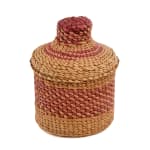 ELLEN SAVAGE (ELLEN SAVAGE XIDHOY) (1919-2004) DEG XINAG ATHABASCAN, Athabaskan Doll with Beaded Coat and Willow Root Basket, 12 Sept...