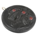 VICTOR MICHAEL WEST, TLINGIT, CREE, AND CELTIC, VANCOUVER / UCLUELET, BC, "Raven-Human" Paddle, Jan 2012