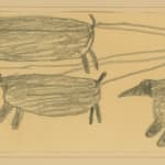 LUKE IKSIKTAARYUK (1909-1977) QAMANI’TUAQ (BAKER LAKE), Fishing Through Ice, 1971 (1972 #11)