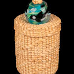 ISABEL RORICK (1955-) & MERLE ANDERSEN, HAIDA, OLD MASSET, HAIDA GWAII, Rain Hat with Hat Box, 1998 / 1999