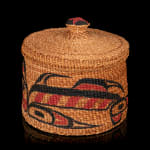 UNIDENTIFIED ALASKAN TSIMSHIAN ARTIST, Open Basket with Cherry Design, 1920s - 1930s