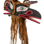 TONY GULBRANDSEN (1962-) TSIMSHIAN, Kwakwa̱ka̱ʼwakw Style G̲a̱luḵwiwe (Crooked Beak of Heaven) and Huxwhukw (Hok Hok) Double Mask, 1990s