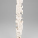 VICTOR MICHAEL WEST, TLINGIT, CREE, AND CELTIC, VANCOUVER / UCLUELET, BC, "Raven-Human" Paddle, Jan 2012