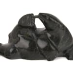 JOSEPHIE ACULIAK (1910-1968) INUKJUAK (PORT HARRISON), Curled Hare, Scenting Danger, 1960