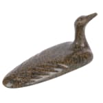 LUKTA QIATSUK (1928-2004) KINNGAIT (CAPE DORSET), Swimming Loon, 1990s