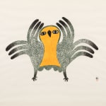 KENOJUAK ASHEVAK, C.C., R.C.A. (1927-2013) KINNGAIT (CAPE DORSET), Tuulliq Taanisiqtuq (Dancing Loon), 2006 #11