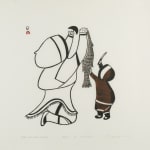 VICTORIA MAMNGUQSUALUK (1930-2016) QAMANI'TUAQ (BAKER LAKE), Untitled Work on Cloth, late 1970s