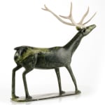 OSUITOK IPEELEE, R.C.A. (1923-2005) KINNGAIT (CAPE DORSET), Standing Caribou, mid-late 1980s