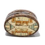 UNIDENTIFIED MAKER, MI'KMAQ, Quill Box with Geometric Designs, mid-19th century