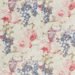 Rosevine Faded Blue Pink On Oyster