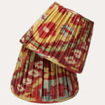 Colourful Handsewn Silk and Cotton Ikat Lampshades